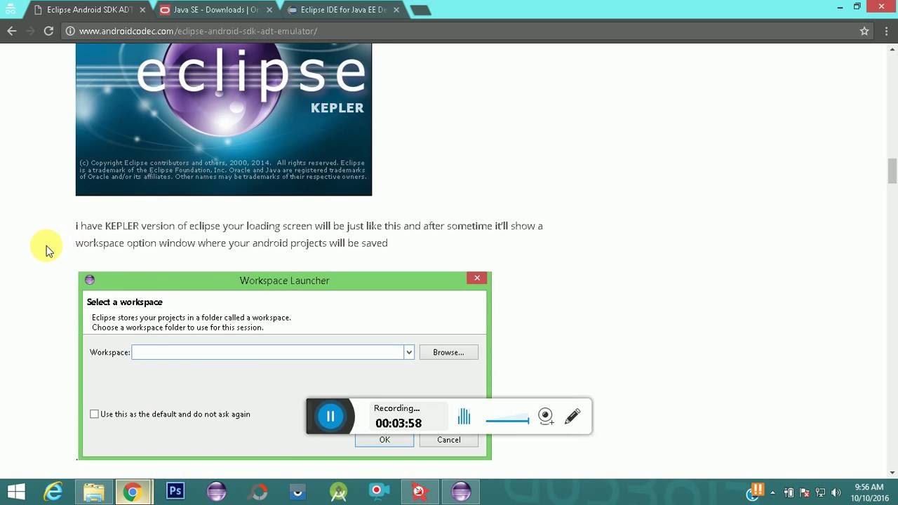 Eclipse for android app development